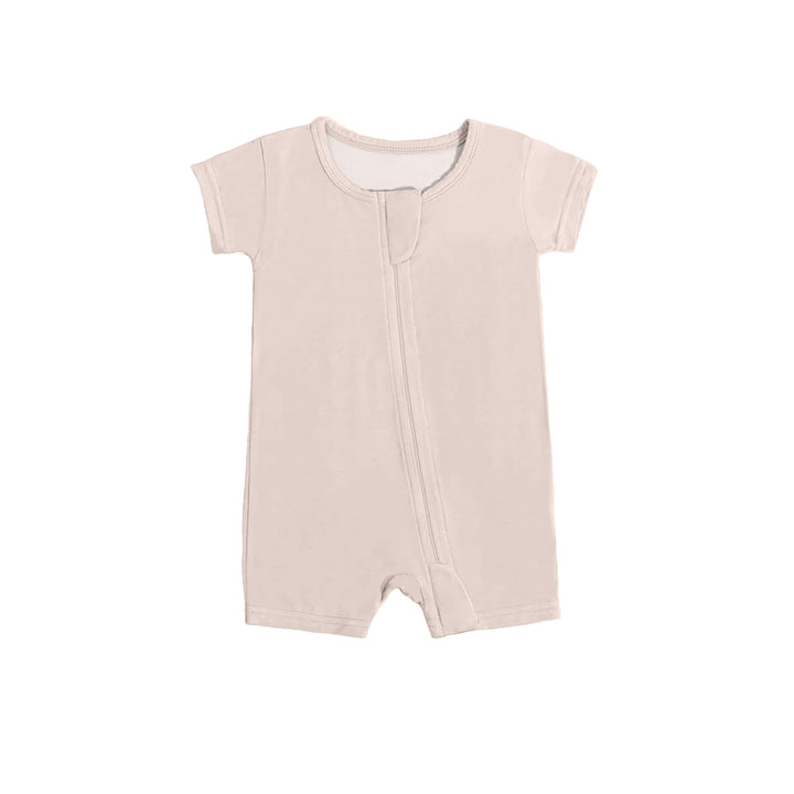 Zippered Romper in Blush