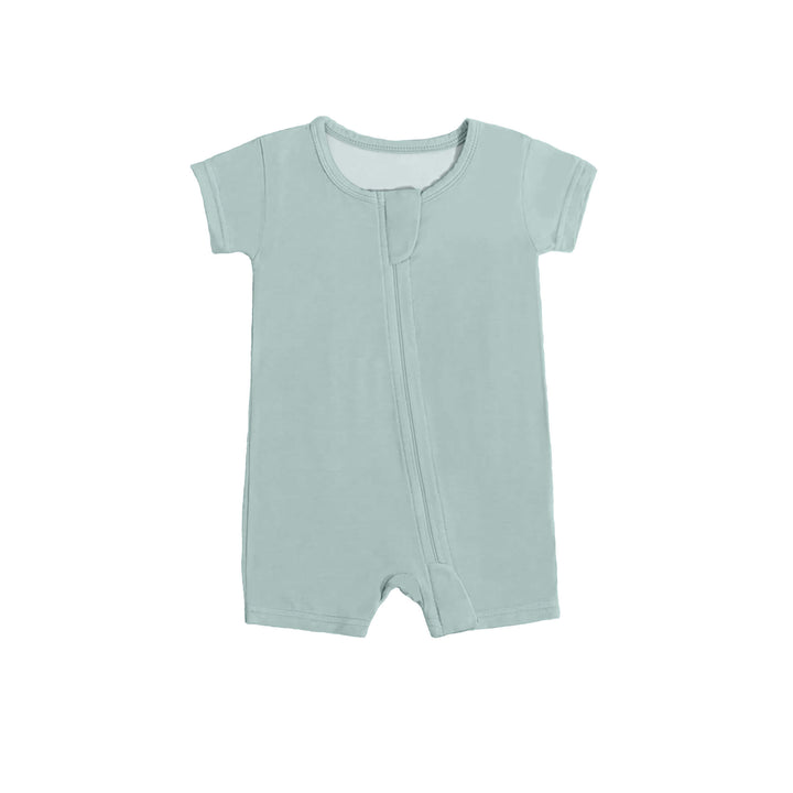 Zippered Romper in Sage
