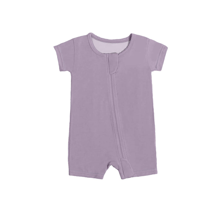 Zippered Romper in Taro